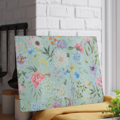 Pastel Garden Floral Glass Cutting Board - view 6
