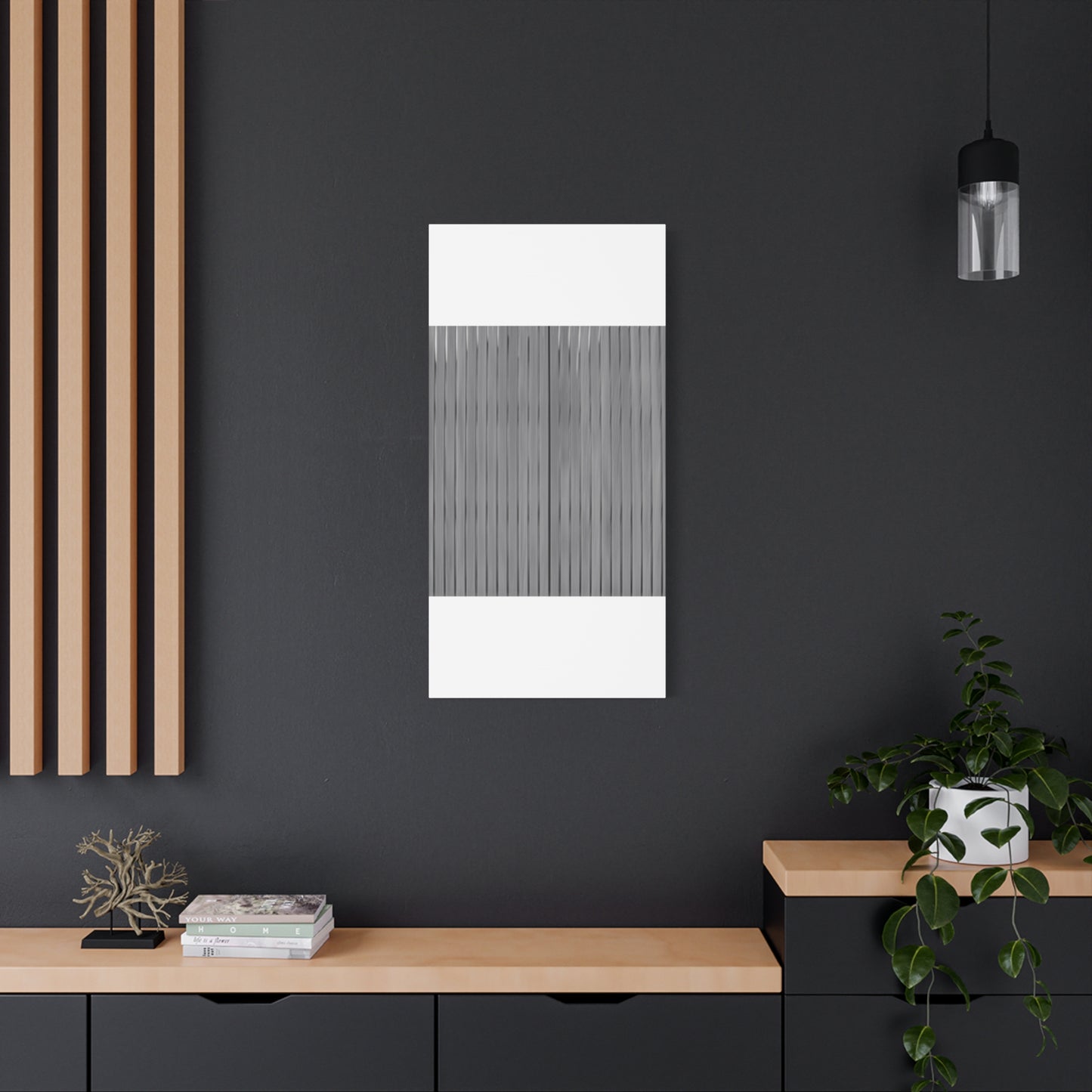 Modern Striped Canvas Art - 1.25" Stretched Wall Decor - TRV