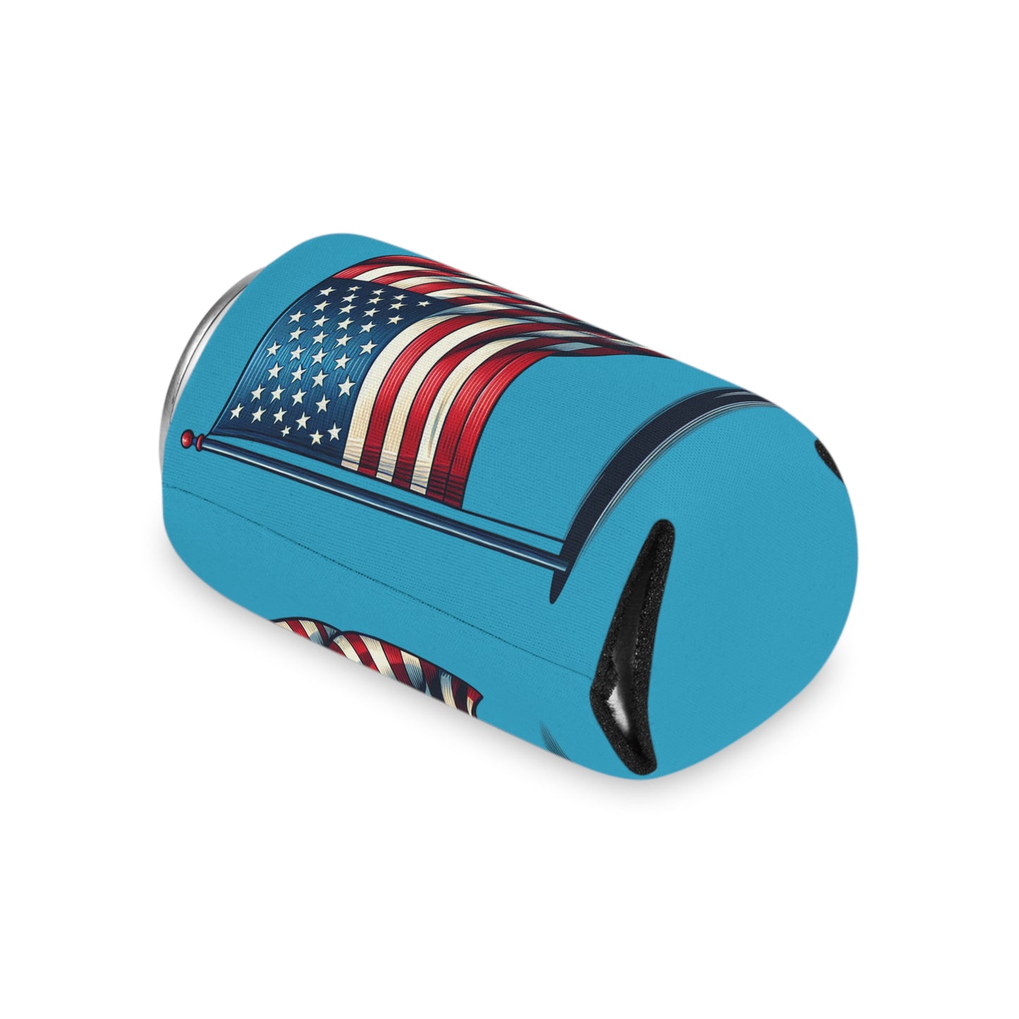 Patriotic Can Cooler, Summer BBQ Accessory, Independence Day Drink Holder, Americana Coaster, USA Party Favor - TRV