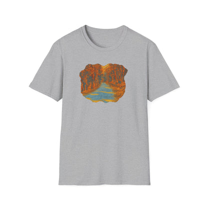 Nature-Inspired Unisex Softstyle T-Shirt, Outdoor Lover Gift, Casual Wear, Ideal for Hiking, Nature Trips, Unique Graphic Tee - TRV