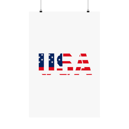 USA Patriotic Wall Art Poster, Red White Blue Home Decor, Fourth of July Decoration, American Flag Art, Independence Day Gift