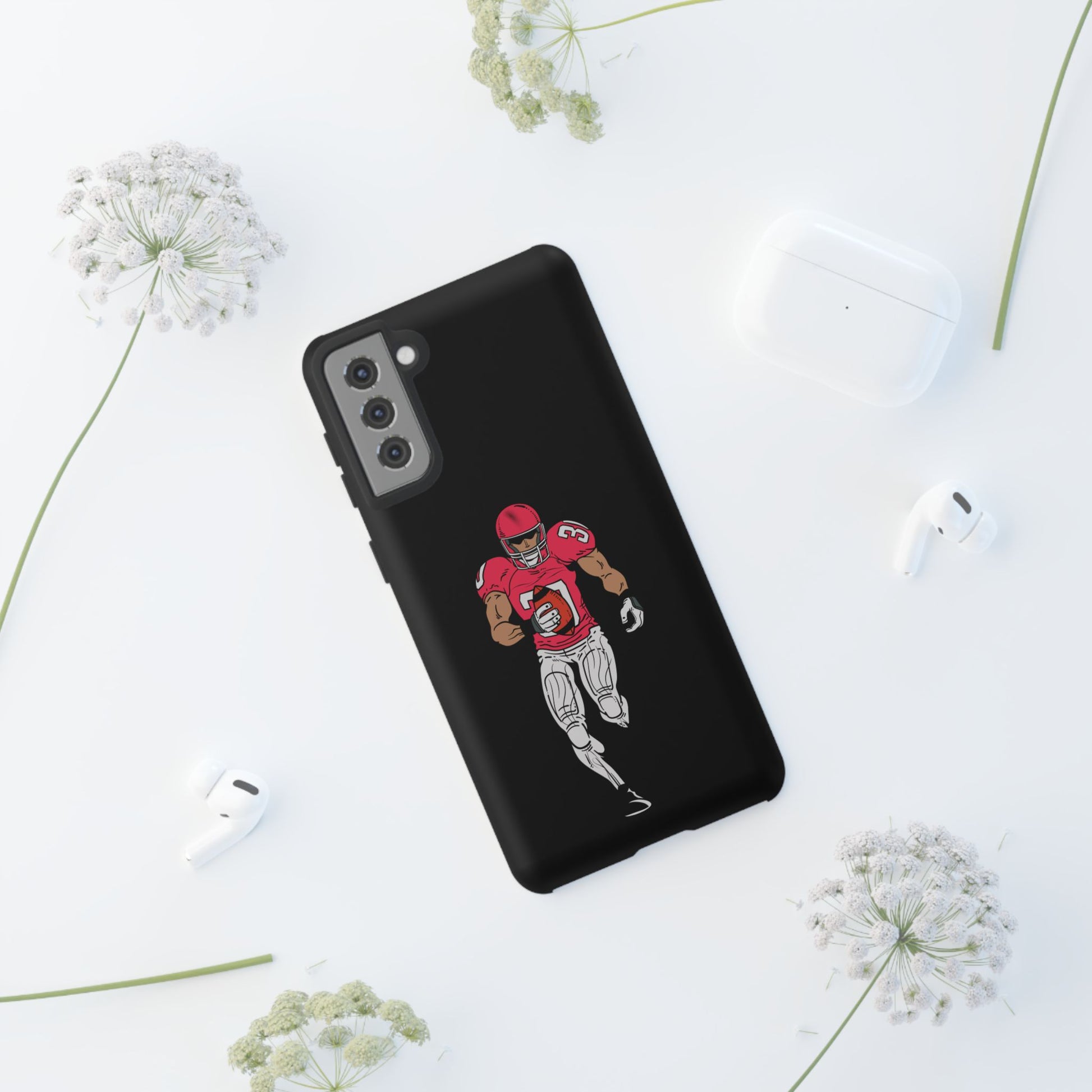 Tough Cases for Football Lovers, Personalized Sports Phone Case, Athletic Gift, Back to School, Custom Phone Cover - TRV