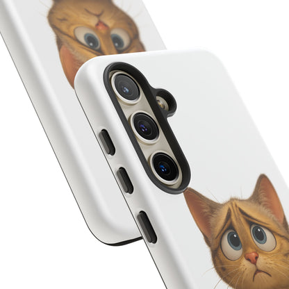 Cute Cat Phone Case, Funny Kitty Case, Animal Lover Gift, Cat Lover Accessory, Unique Cat Design Case, Pet Mom Gift - TRV