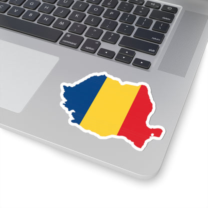 Romania Flag Kiss-Cut Stickers | Laptop Decals, Car Stickers, Travel Accessories, Gift for Romanians, Home Decor