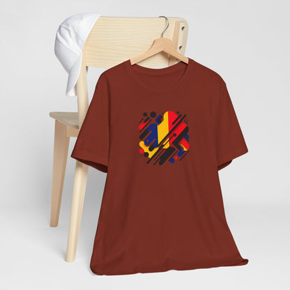 Artistic Heart Unisex Jersey Tee - Vibrant Graphic Tee, Casual Wear, Gift for Art Lovers, Birthday Surprise, Everyday Comfort - TRV