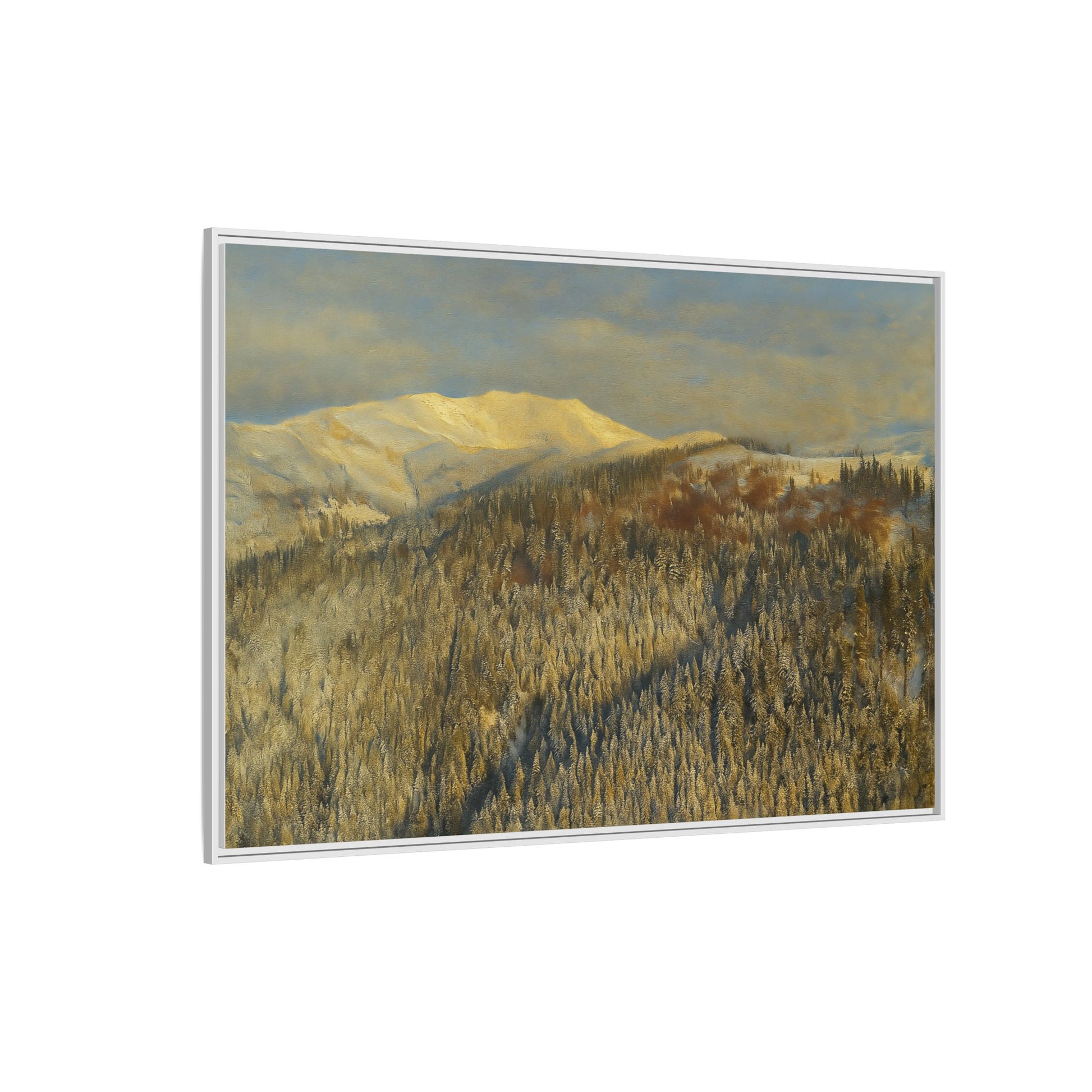 Framed Mountain Canvas Art, Perfect for Home Decor, Nature Wall Art, Gift for Nature Lovers, Cozy Atmosphere - TRV