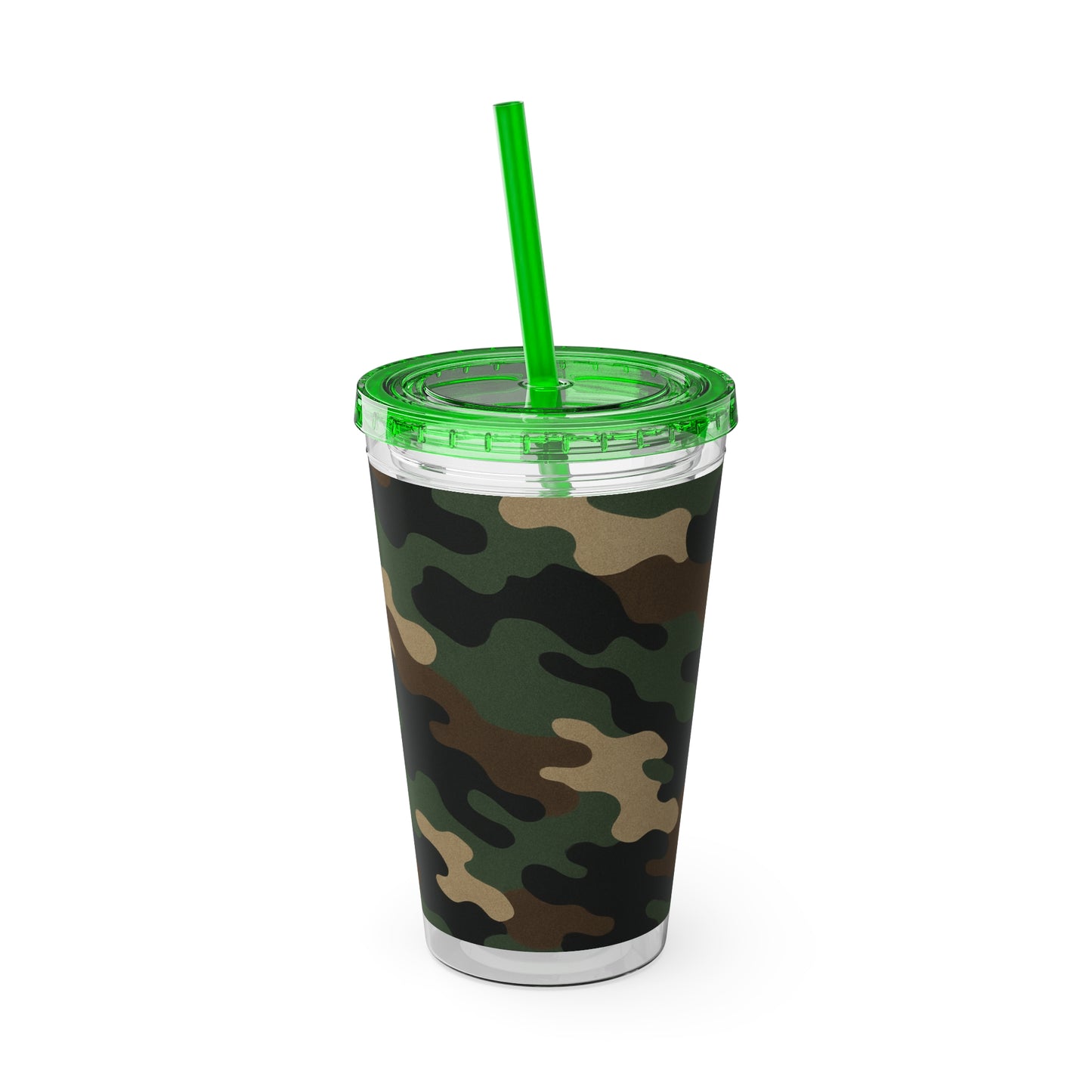 Stylish Camo Tumbler, 16oz Cup with Straw, Perfect for Outdoor Adventures, Gifts for Him, Travel Mug, Eco-friendly Drinkware, Camping - TRV