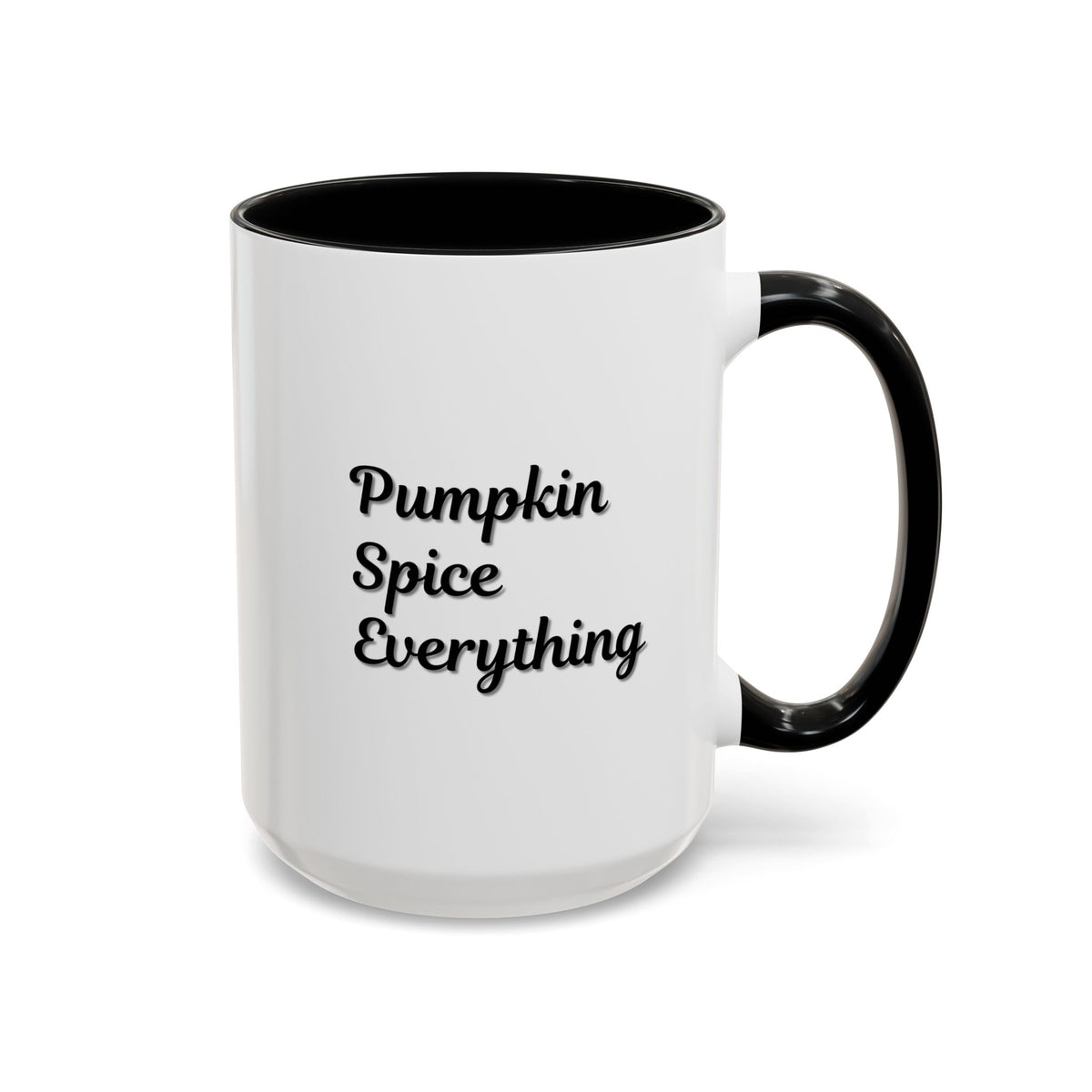 Printify Pumpkin Spice Accent Coffee Mug with fall-themed design, 11oz ceramic cup for seasonal coffee enjoyment.