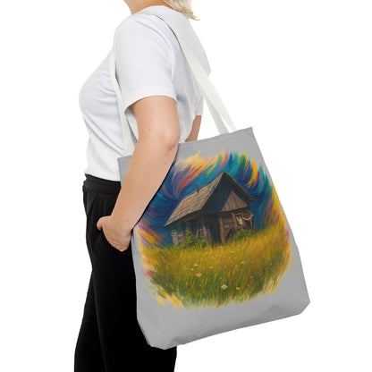 Rustic Charm Tote Bag | Boho Bag | Eco-Friendly Custom Design | Nature Lover Gift | Canvas Purse | Casual Carryall - TRV