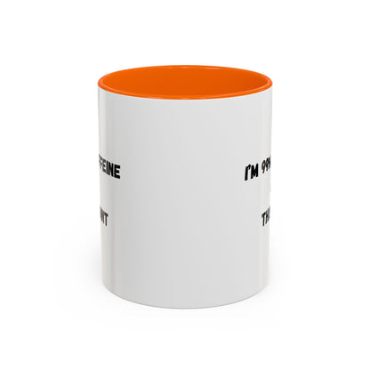 I'm 99% Caffeine Coffee Mug - Funny Gift for Coffee Lovers, Black Accent Mug, Office Humor, Caffeine Addict, Birthday Gift