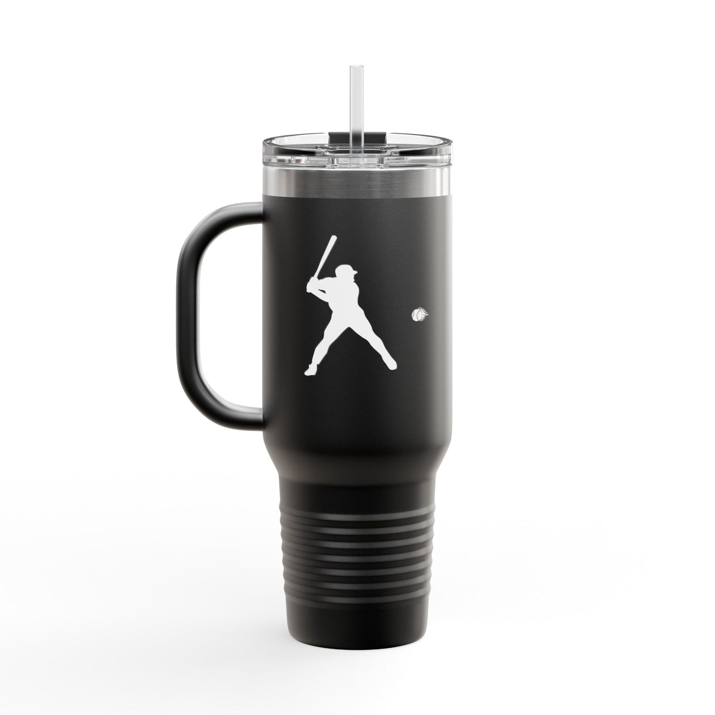 Baseball-Themed Insulated Travel Mug, Perfect for Fans & Athletes, Gift for Sports Lovers, 40oz Drinkware for Home & Road - TRV