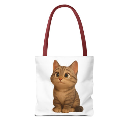 Cute Cat Tote Bag - Perfect for Animal Lovers, Eco-Friendly Carryall, Beach Bag, Shopping Tote, Gift for Cat Owners - TRV