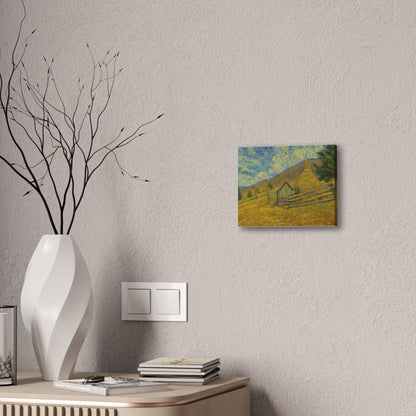 Vincent Van Gogh Inspired Canvas Print, Rustic Home Decor, Wall Art, Gift for Art Lovers, Country Landscape, Unique Art Piece - TRV