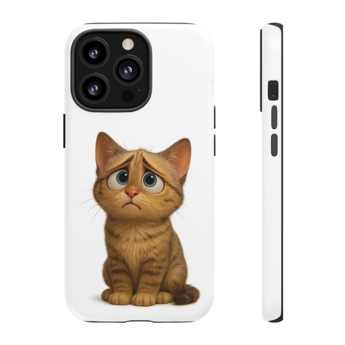 Cute Cat Phone Case, Funny Kitty Case, Animal Lover Gift, Cat Lover Accessory, Unique Cat Design Case, Pet Mom Gift - TRV