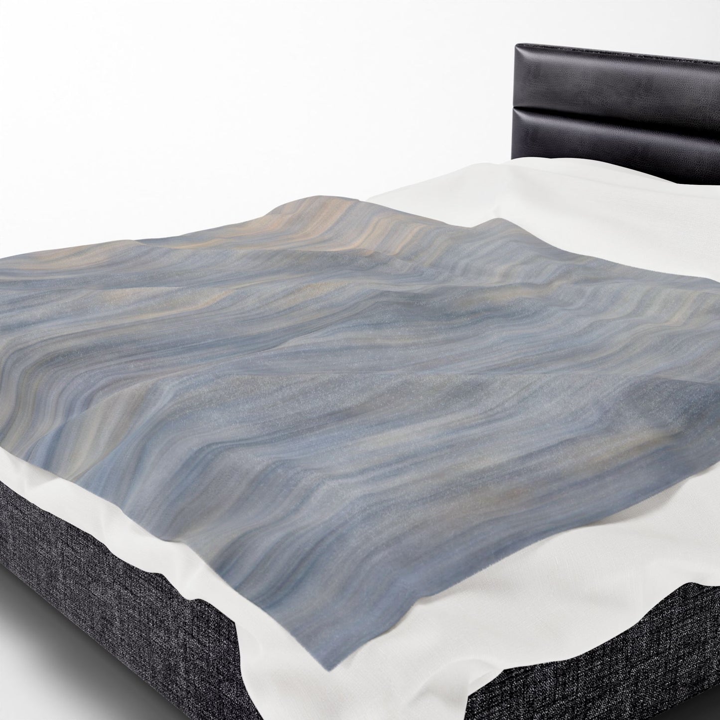 Cozy Velveteen Plush Blanket - Soft Textured Throw for Relaxation & Comfort - TRV