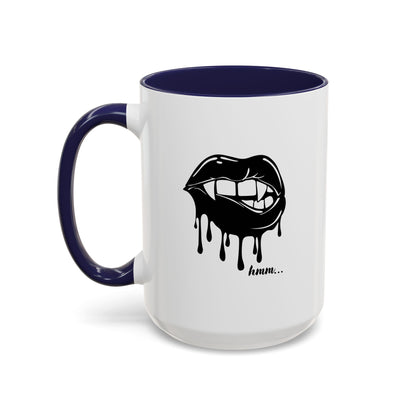 Vampire Lip Accent Coffee Mug - 11oz & 15oz - Unique Halloween Gift