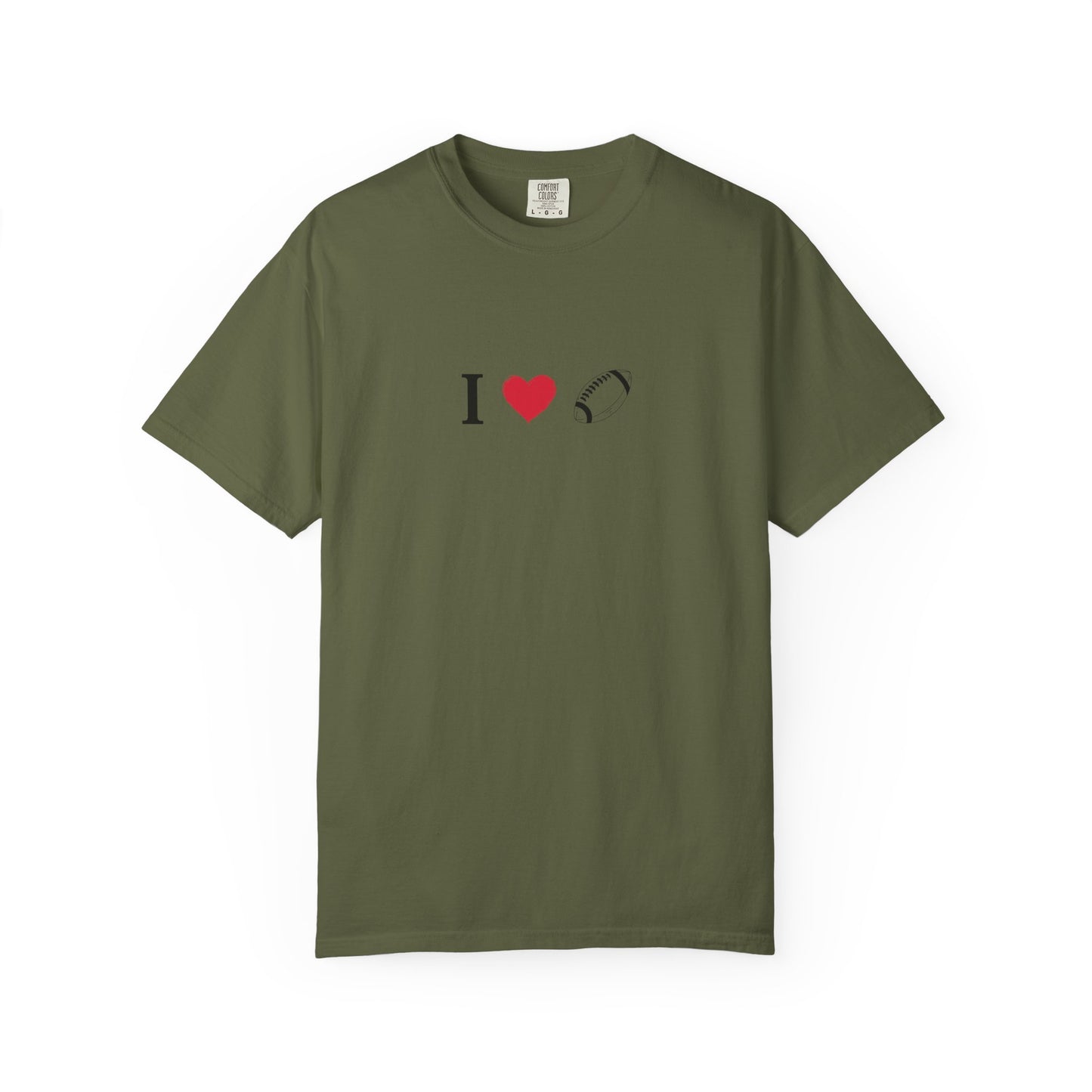 I Love Football T-Shirt - Unisex Cotton Tee, Fun Gift for Friends, Casual Style, Birthday Present, Summer Apparel - TRV