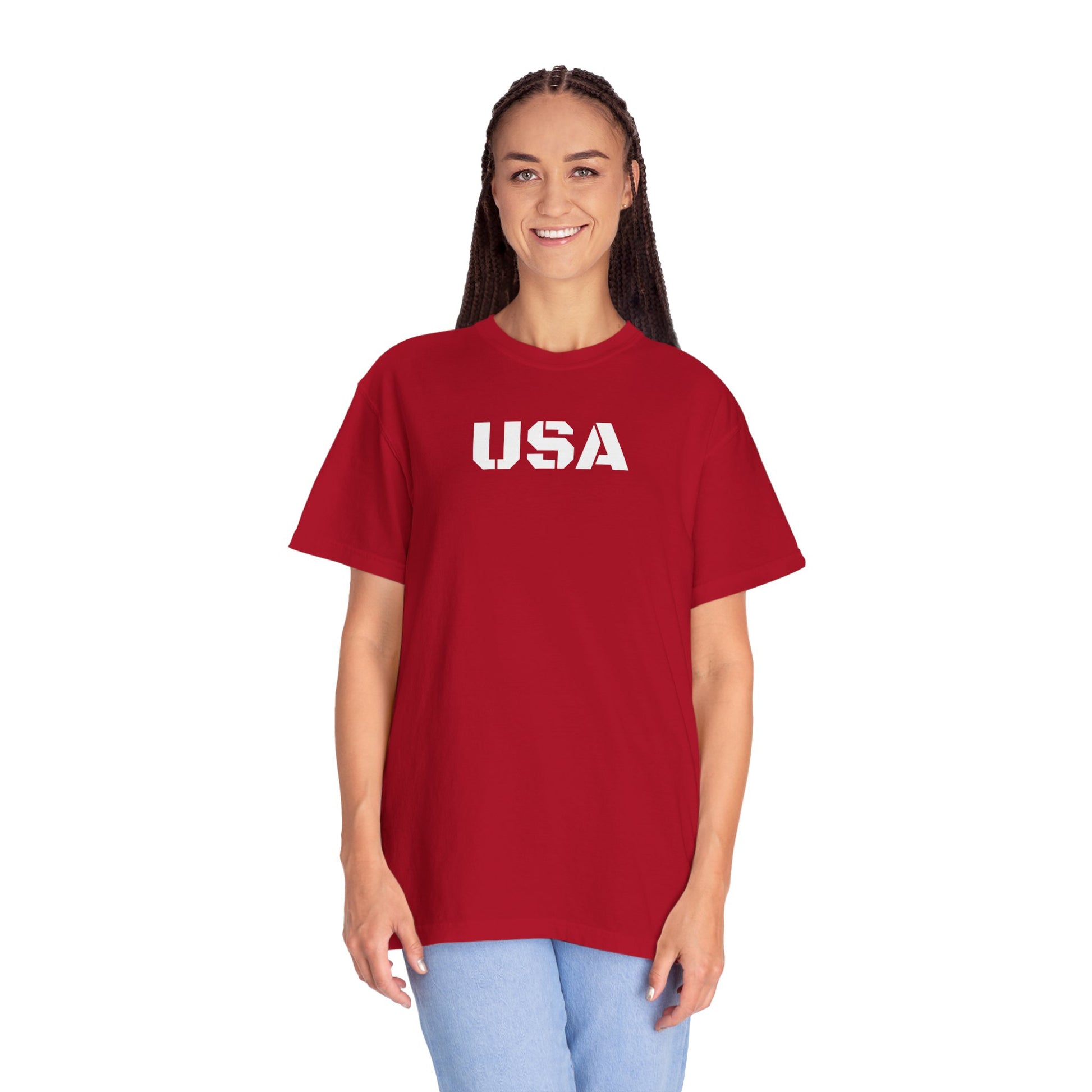 USA Vintage Unisex T-Shirt, Soft Cotton Tee, Casual Wear, Gifts for Her & Him, Summer Essentials, Independence Day Apparel - TRV
