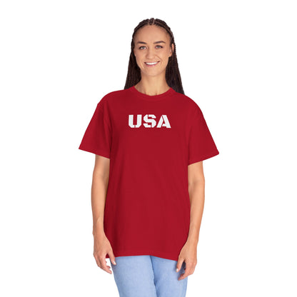 USA Vintage Unisex T-Shirt, Soft Cotton Tee, Casual Wear, Gifts for Her & Him, Summer Essentials, Independence Day Apparel - TRV