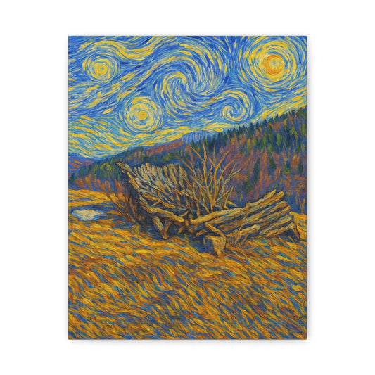 Artistic Van Gogh Style Canvas Wall Art, Nature Inspired Decor, Home Aesthetic, Gift for Art Lovers, Gallery Wall Piece, Living Room Decor, [...] - TRV