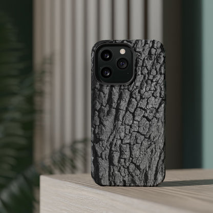Bark Texture Magnetic Impact Phone Case