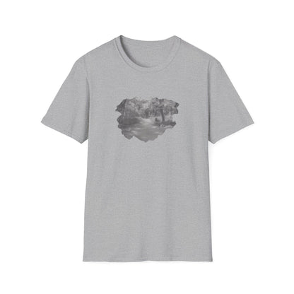 Serene Nature Landscape T-Shirt - Comfortable Unisex Tee, Outdoor Adventures, Nature Lover Gift, Casual Wear, Stylish Spring Top - TRV