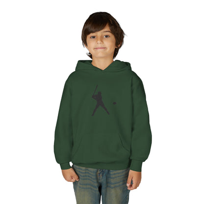 Baseball Themed Youth Hoodie, Sports Sweatshirt, Kids Gift, Youth Apparel, Baseball Fan Gear, Athletic Hoodie