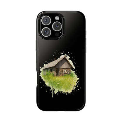 Rustic Farmhouse Phone Case, Cute Cottage Design, Tough Cases for Nature Lovers, Eco-Friendly Gift, Customizable Tech Accessories - TRV
