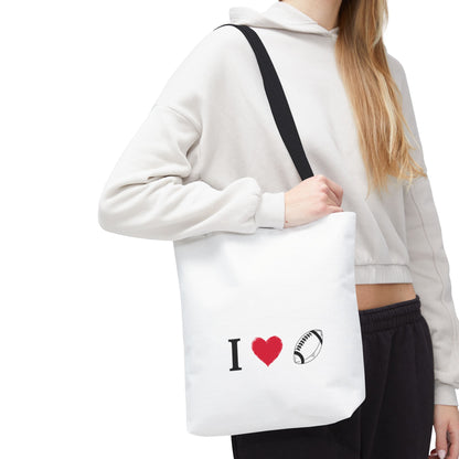 Football Lover's Tote Bag - Perfect for Game Day, Sports Events, Gifts for Fans, Eco-Friendly Carryall, Personal Use, Travel Bag - TRV