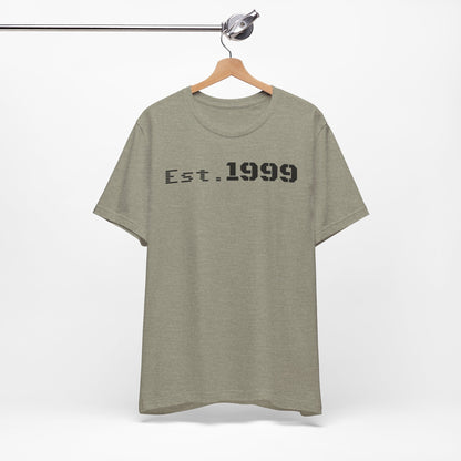Established 1999 Unisex Tee | Vintage Birth Year Shirt, Casual Birthday Gift, Personalized Family Reunion Apparel, Retro Style [...] - TRV