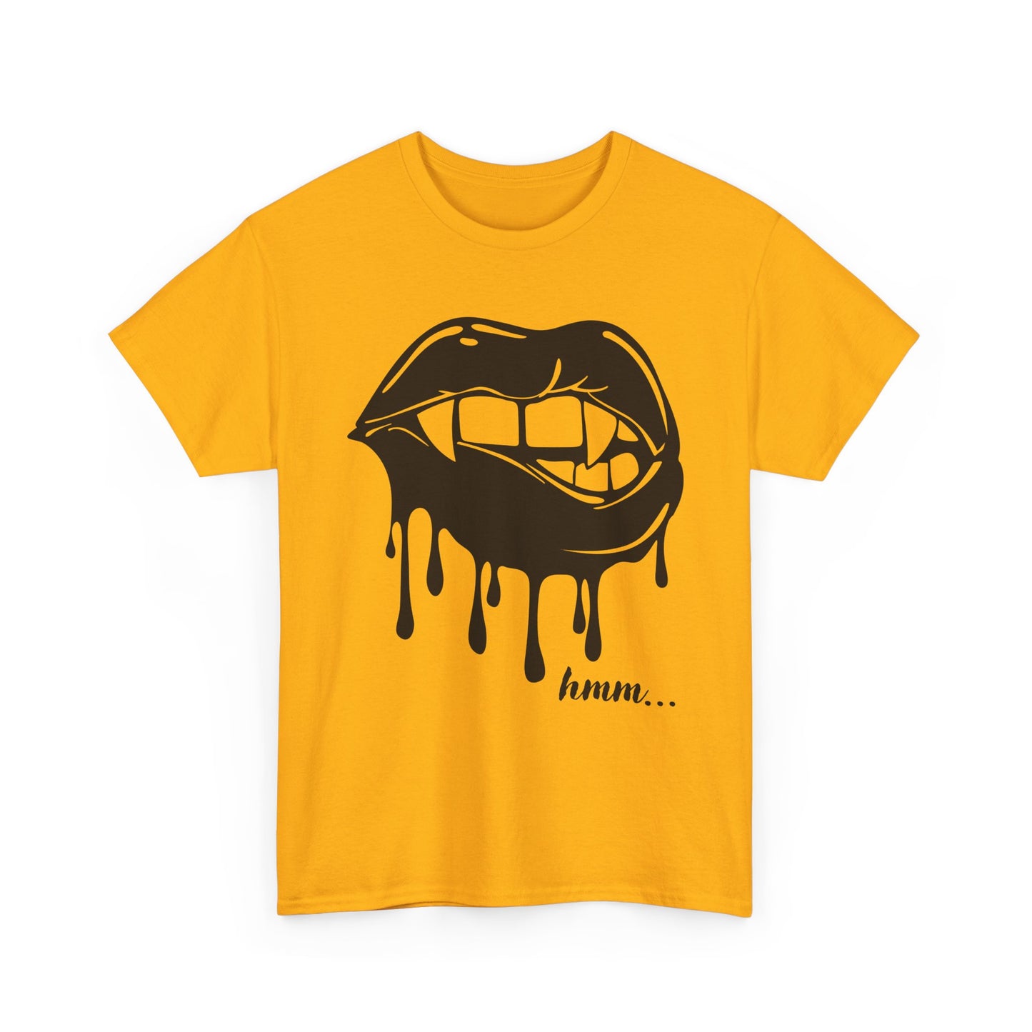 Edgy Graphic Tee - Dripping Lips Design - Unisex Heavy Cotton Tee