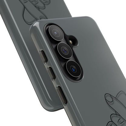 Silicone Phone Case, embossed Korean finger heart design - view 154