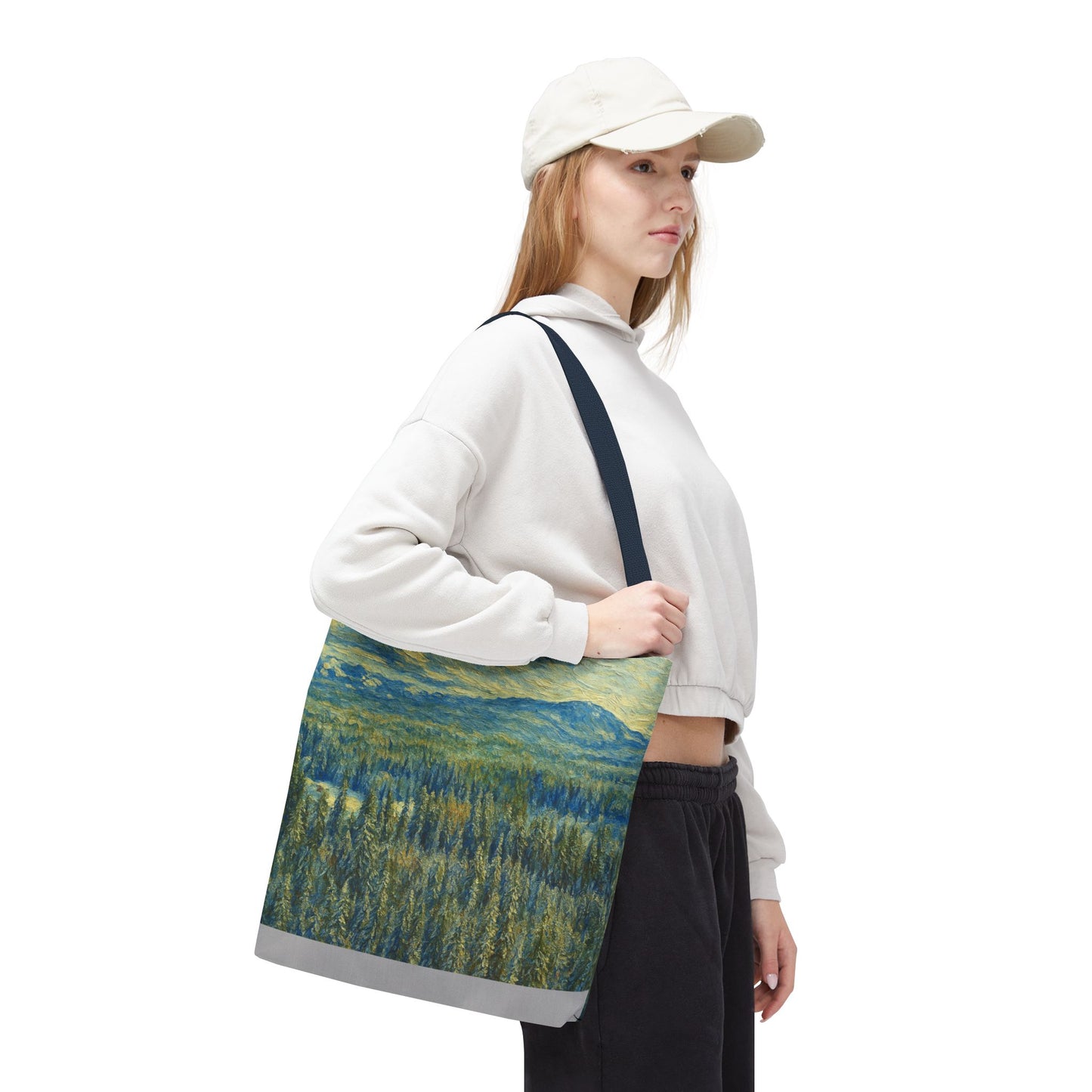 Nature-Inspired Tote Bag, Eco-Friendly Carryall, Bohemian Style Purse, Art Tote, Great Gift for Nature Lovers, Shopping Bag, Travel [...] - TRV