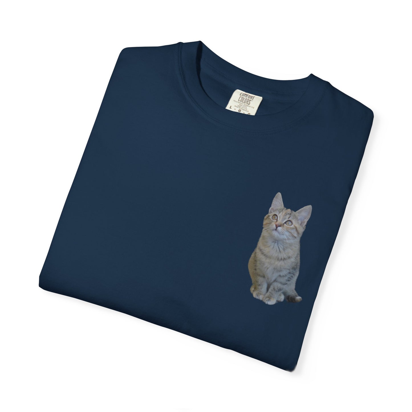 Whimsical Cat Pocket T-Shirt for Cat Lovers - TRV