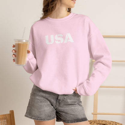Cozy USA Unisex Crewneck Sweatshirt | Perfect Layering Piece for Every Season | Great Gift for Him/Her | Trendy Style for Casual Outings