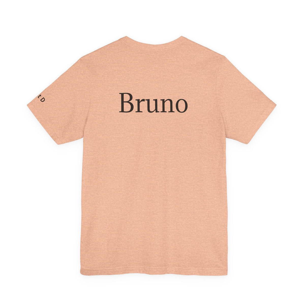 Unisex custom T-shirt by Printify with space for personalized design, shown in black with a blank front and back.