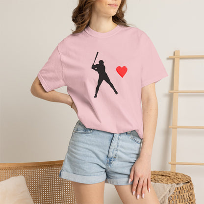 Baseball Love T-Shirt, Unisex Sports Tee, Gift for Baseball Fans, Valentine's Day Shirt, Game Day Apparel, Soft Cotton Top