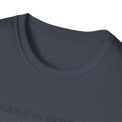 Relaxed UFO Driver T-Shirt, Funny Shirt, Unisex Graphic Tee, Gift for Space Lovers, Casual Wear, Alien Theme Humor