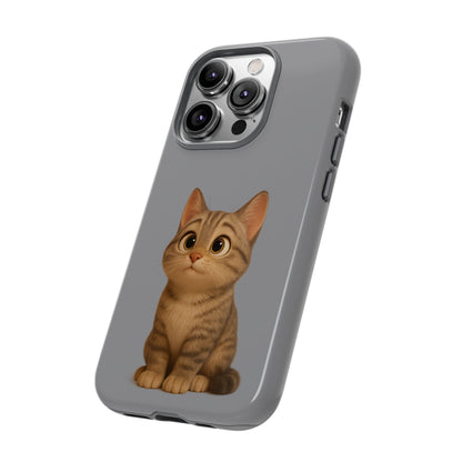 Cute Cat Phone Case, Kawaii Pet Accessory, Gift for Cat Lovers, Animal Phone Cover for Kids, Unique Kitty Design, Birthdays, Holidays - TRV
