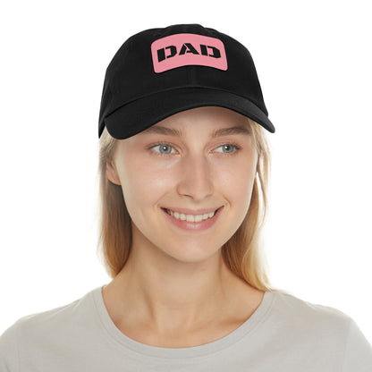 Stylish Dad Hat with Leather Patch | Perfect Gift for Fathers Day, Casual Wear, Dad's Birthday, Outdoor Activities