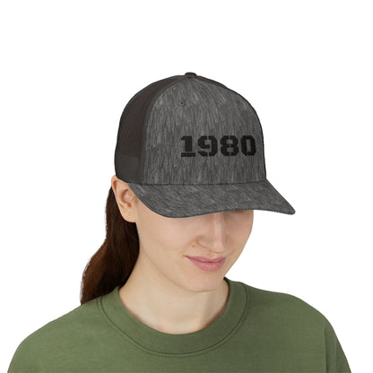Vintage 1980 Snapback Trucker Cap | Retro Hat, Gift for 80s Kids, Fashionable Baseball Cap, Unisex Headwear, Summer Accessory - TRV