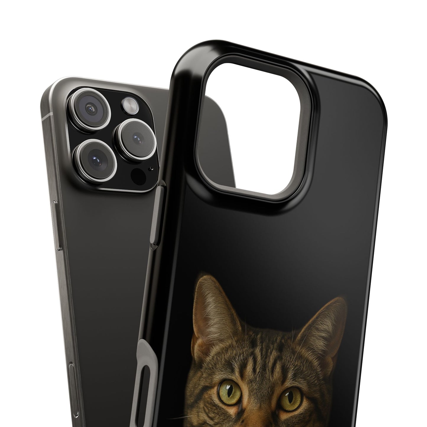 Magnetic Impact-Resistant Phone Case — Realistic Tabby Cat Portrait