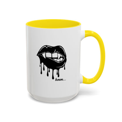 Vampire Lip Accent Coffee Mug - 11oz & 15oz - Unique Halloween Gift