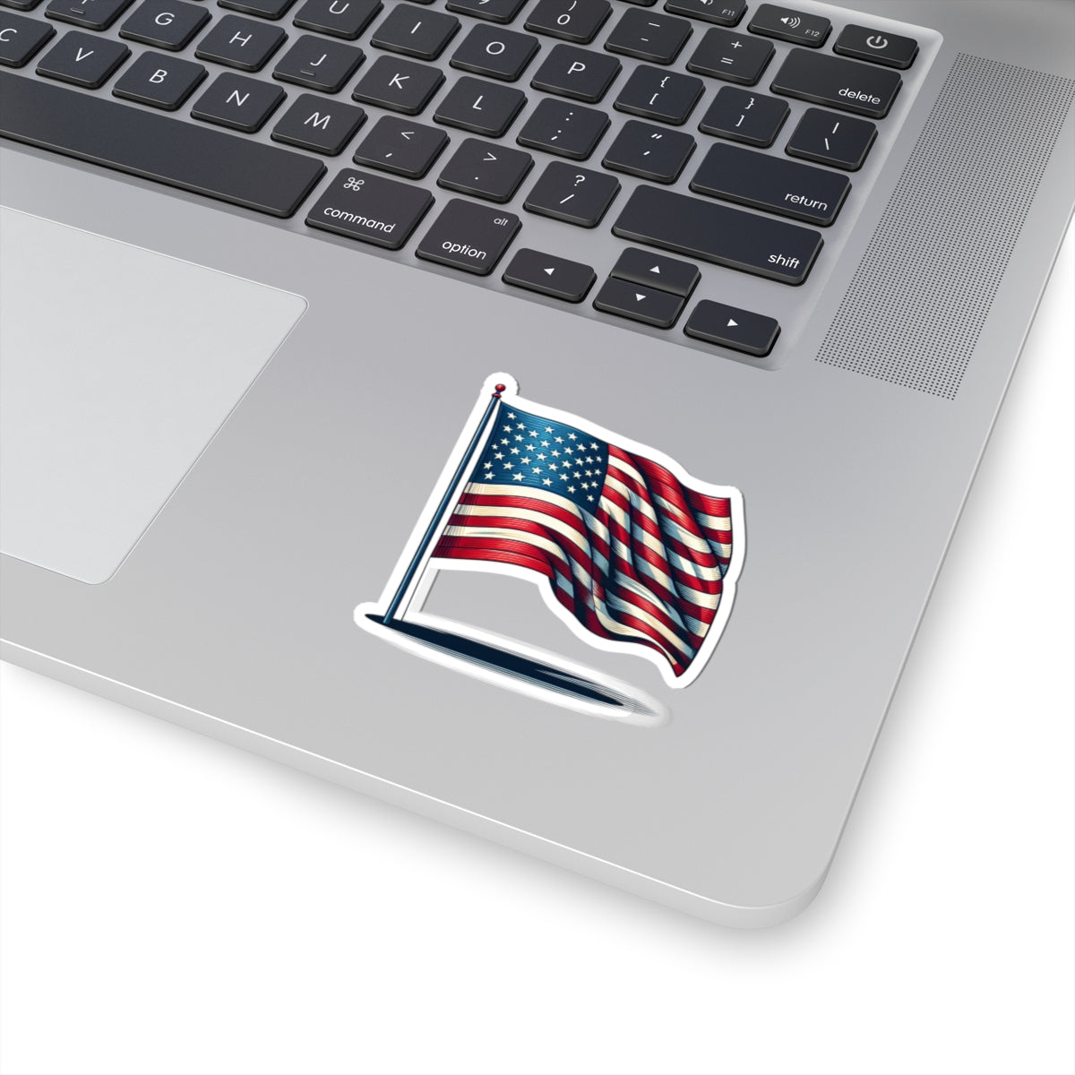 Patriotic Kiss-Cut Stickers | American Flag Decals for Laptops, Water Bottles, Scrapbooking, Fourth of July, Memorial Day - TRV