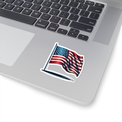 Patriotic Kiss-Cut Stickers | American Flag Decals for Laptops, Water Bottles, Scrapbooking, Fourth of July, Memorial Day - TRV