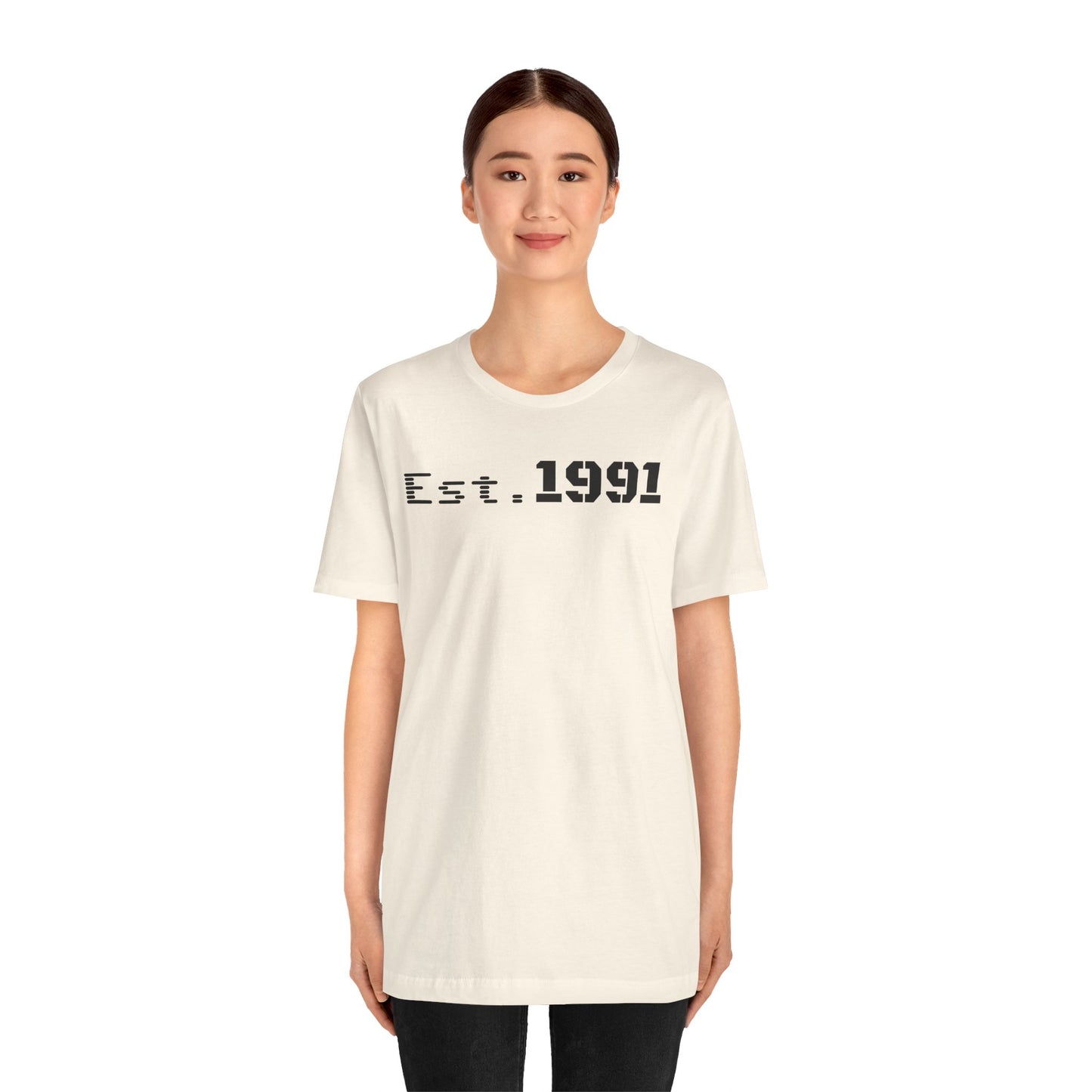 Established 1991 Unisex Jersey Tee | Vintage Anniversary Gift | Casual Wear, Birthday Shirt, Retro Style, Statement Tee, Gift for Him/Her - TRV
