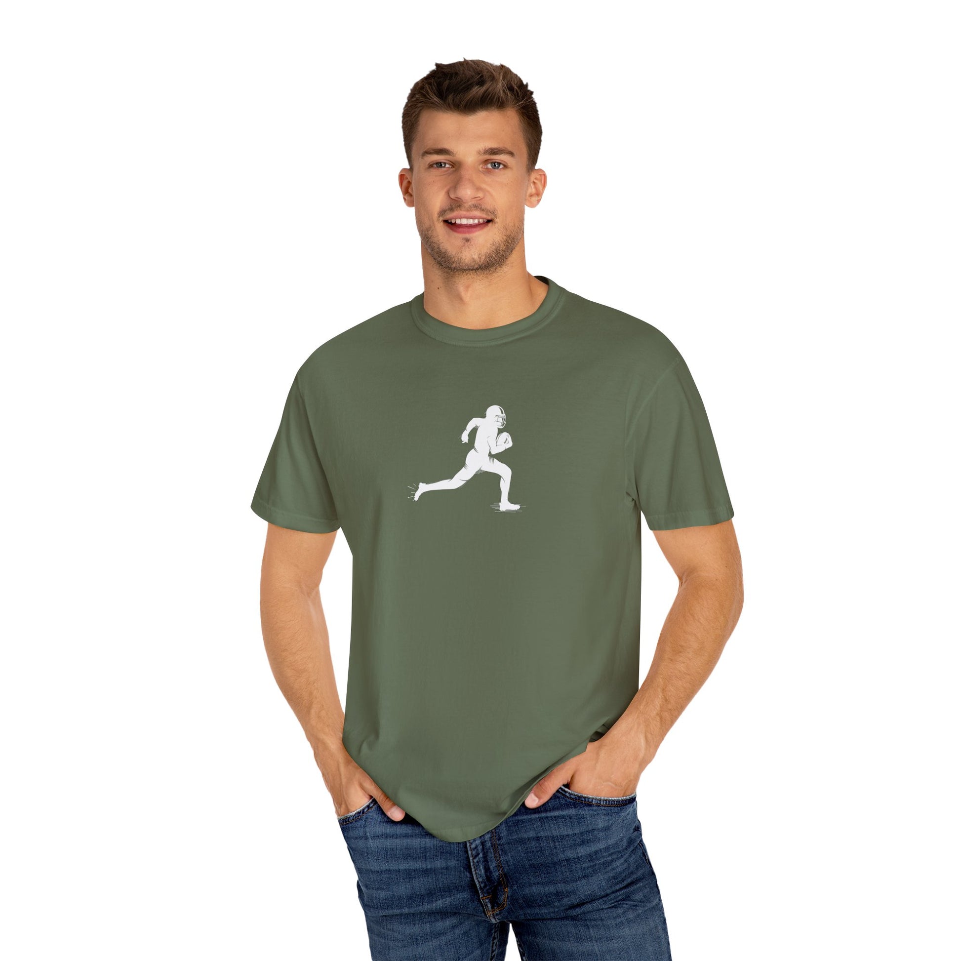 Unisex Football Player T-Shirt | Comfortable Sports Tee, Gift for Runners, Casual Wear, Workout Clothing, Everyday Style - TRV