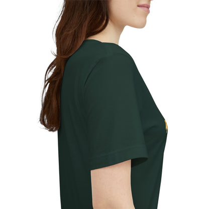 Unisex graphic T-shirt featuring a humorous 69 and French fries print, designed by Printify, casual and quirky clothing.
