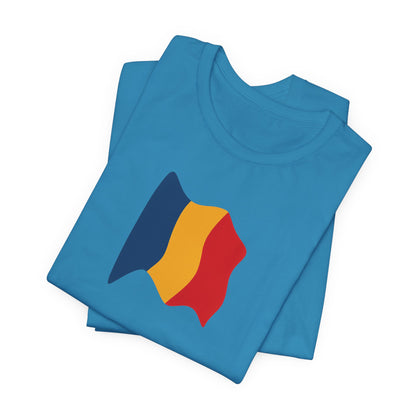 Romanian Flag Unisex Short Sleeve Tee, Casual Shirt, Travel T-Shirt, Gift for Romanians, Summer Outfit, Everyday Wear