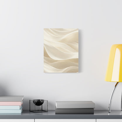 Neutral Abstract Wave Art Matte Canvas